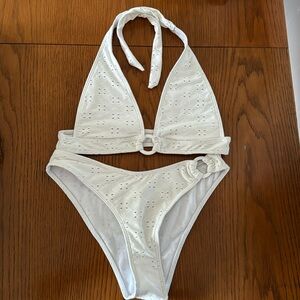 White bikini set